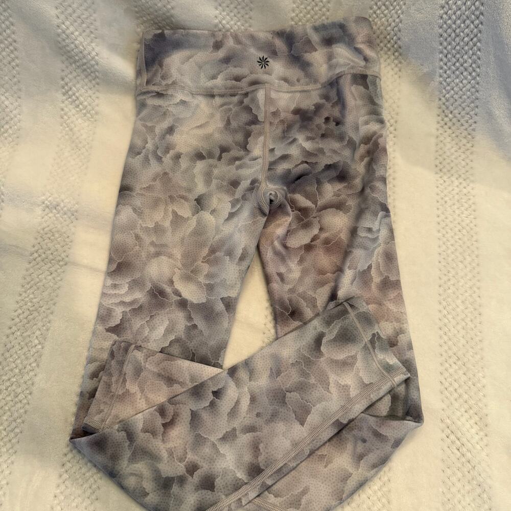 new athleta girl cloud high rise chit chat pattern leggings size M/8-10